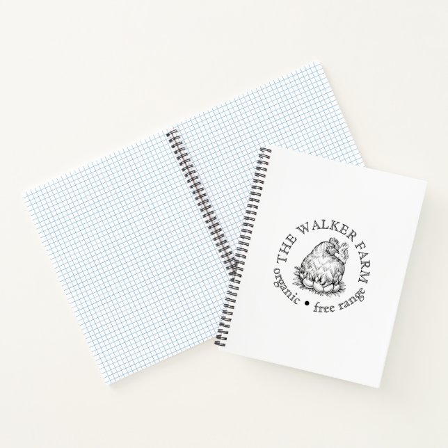 Custom Farm Business Promotional Logo Notebook (Inside)