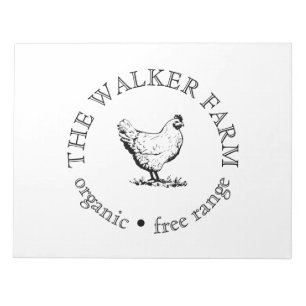 Custom Farm Business Promotional Logo Notepad