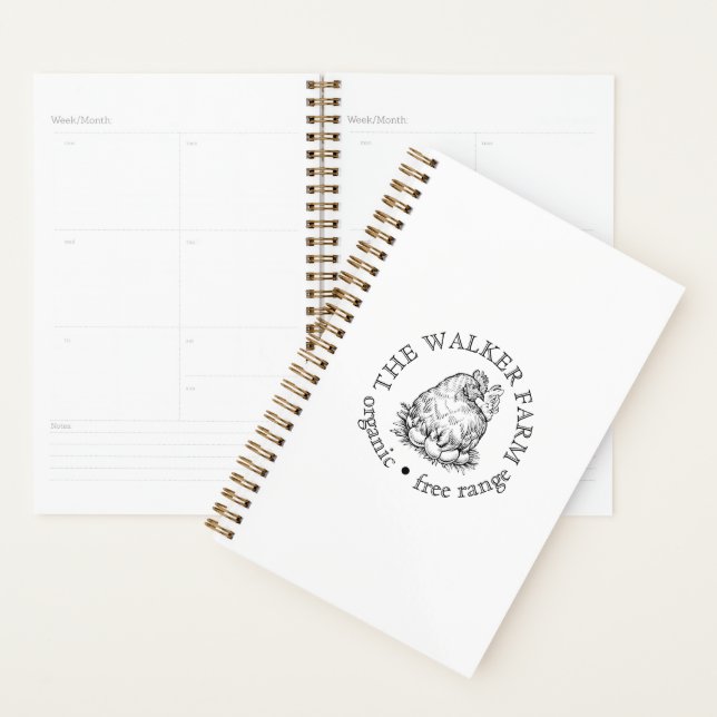 Custom Farm Business Promotional Logo Planner (Display)