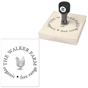 Custom Farm Business Promotional Logo  Rubber Stamp