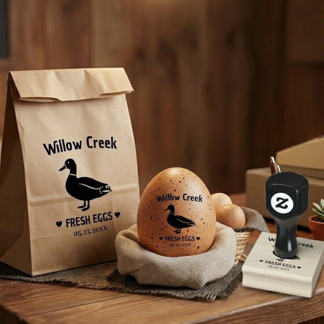 Custom Farm Duck Egg Rubber Stamp for Backyard (Creator Uploaded)