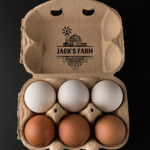 Custom Farm Fresh Egg, Small Business Egg Rubber Stamp