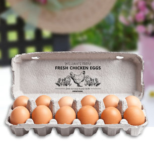 Custom Farm Fresh Eggs, Small Business  Rubber Stamp