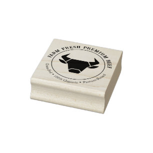 Custom Farm Fresh Premium Beef Organic Stamp