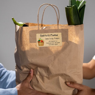 Custom Farm Fresh Produce Label