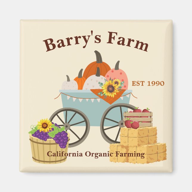 Custom Farm Fun Magnet (Front)