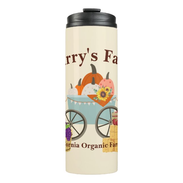 Custom Farm Fun Thermal Tumbler (Front)