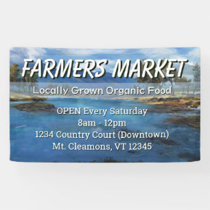 Custom Farmers Market Landscape Banner