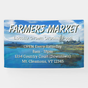 Custom Farmers Market Landscape Banner