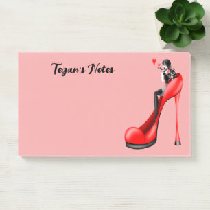 Custom Fashion Diva in Stiletto Red  Post-it Notes