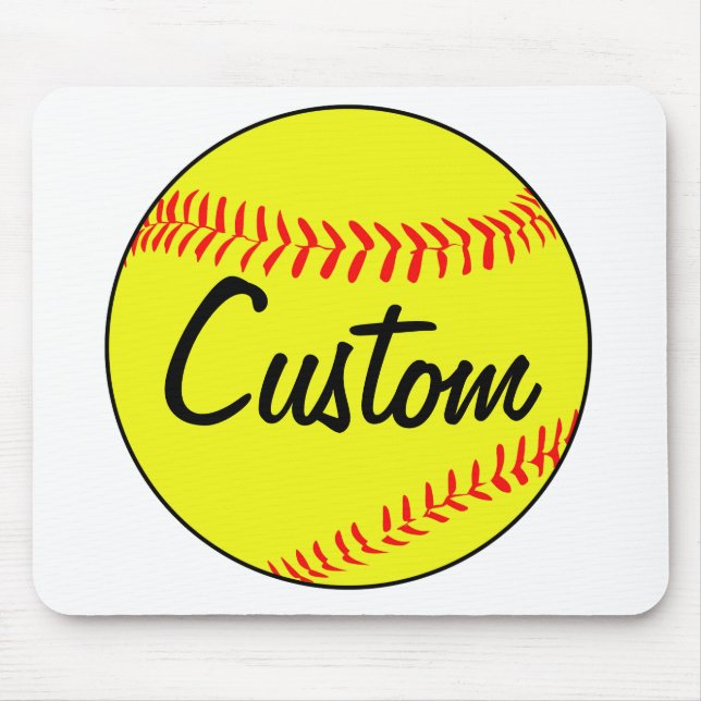 Custom Fastpitch Softball Mouse Pad (Front)