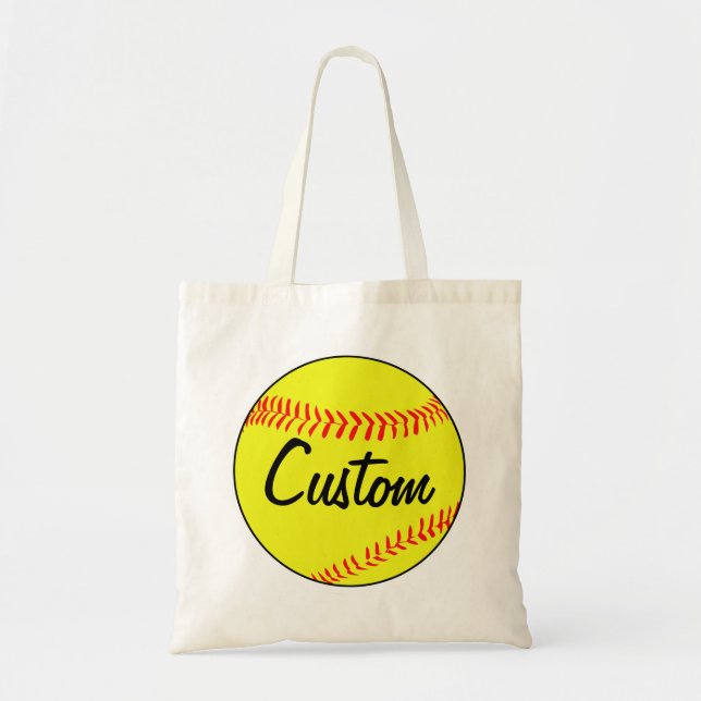 Custom Fastpitch Softball Tote Bag (Front)