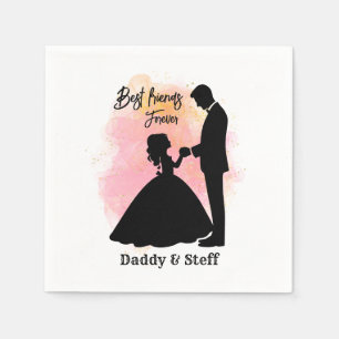 Custom Father and Daughter - Best Friends Forever Napkin