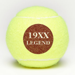 Custom Father Birthday Tennis Player Year Legend Balls