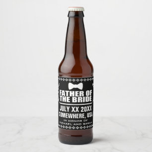 Custom Father of the Bride Beer Bottle Label