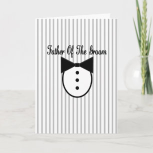 Custom Father of the Groom Message Card