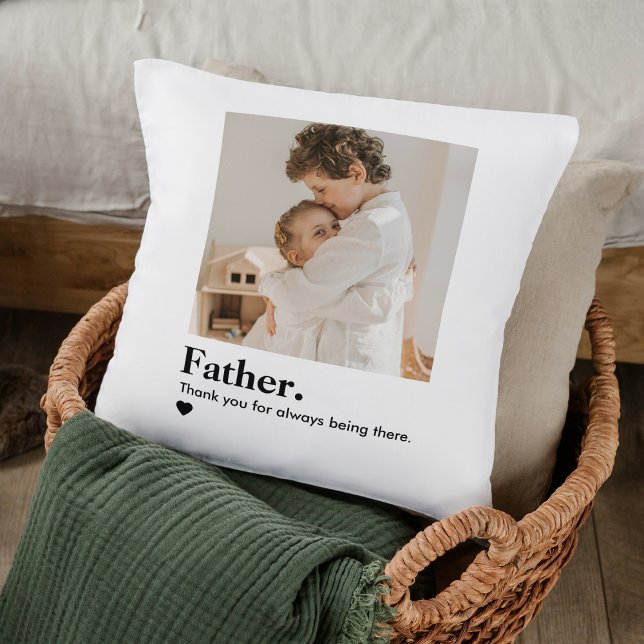 Custom Father Photo Pillow | Personalised Dad Gift (Creator Uploaded)