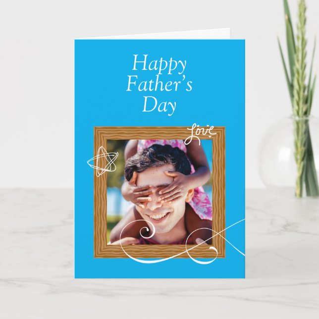 Custom Father’s Day Card with Photo – Personalised (Front)