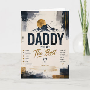 Custom Father’s Day Mountain Thank You Card