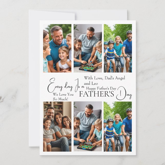 Custom Father’s Day Photo Card  (Front)
