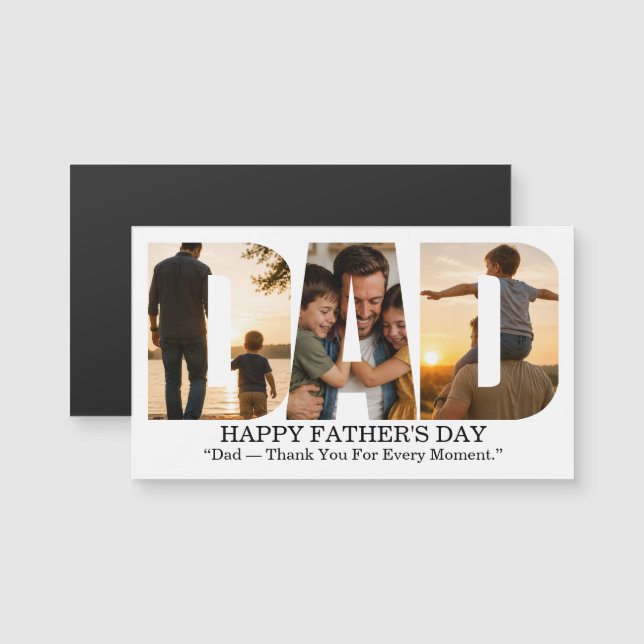 Custom Father’s Day Photo Collage Card  (Front/Back)
