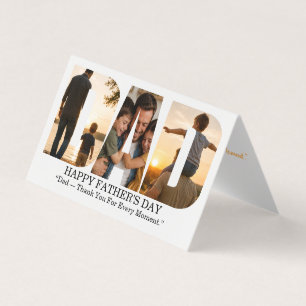 Custom Father’s Day Photo Collage Card