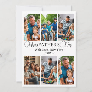 Custom Father’s Day Photo Collage card