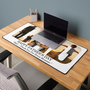 Custom Father’s Day Photo Collage Card Desk Mat