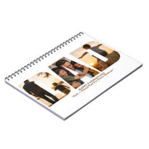 Custom Father’s Day Photo Collage Card Notebook