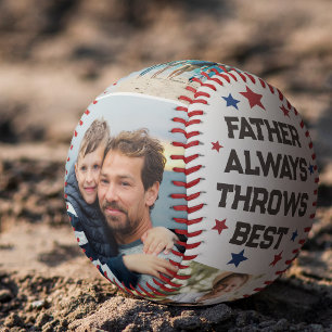 Custom Father Throws Best 4 Photos Father's Day Baseball