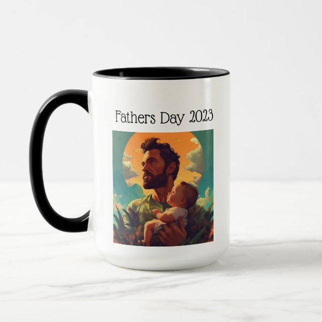 Custom Fathers Day 2023 Coffee Mug  (Left)
