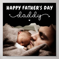 Custom Father's Day Cute Minimalist Photo