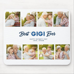 Custom Father's Day Photo Collage Best Gigi Ever Mouse Pad