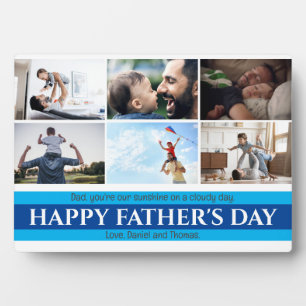 Custom Father's Day Photo Collage Plaque