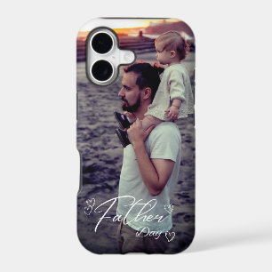 Custom father's day photo iPhone Case