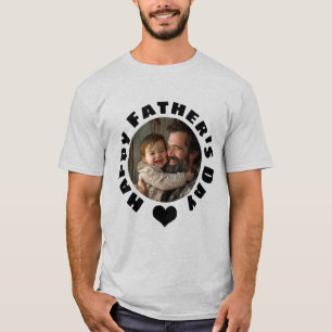 Custom Father's Day T-Shirt with Photo Dad Gift