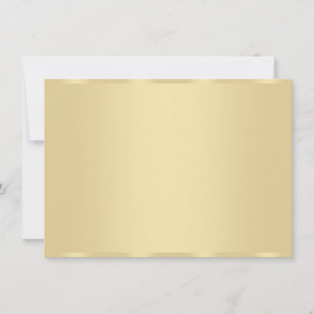 Custom Faux Gold Blank Modern Elegant Template (Front)