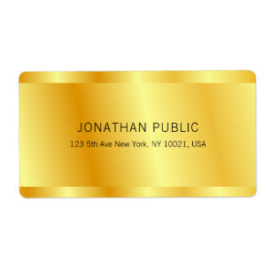 Custom Faux Gold Elegant Glamour Template