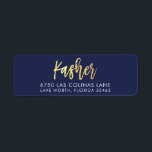 CUSTOM faux gold foil names navy   gold KASHER<br><div class="desc">*** NOTE - THE SHINY GOLD FOIL EFFECT IS A PRINTED PICTURE *** - - - - - - - - - - - - - - - - - - - - - - - - - - - - - - - - - - - - - -...</div>