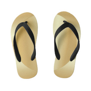 Custom Faux Gold Glamourous Modern Template Kid's Jandals