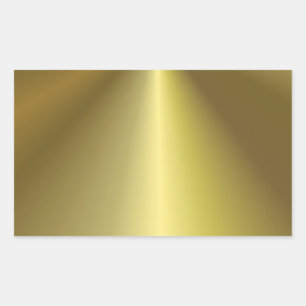 Custom Faux Gold Metallic Look Blank Template Rectangular Sticker