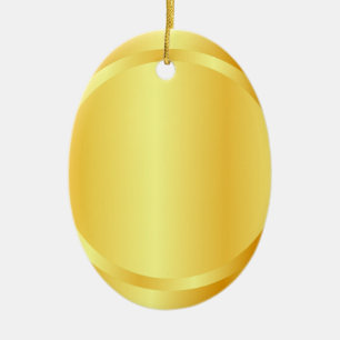 Custom Faux Gold Metallic Look Elegant Template Ceramic Tree Decoration