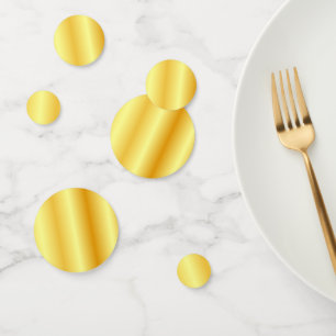 Custom Faux Gold Metallic Look Modern Template Confetti