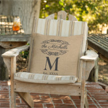 Custom Faux Jute Pattern Stylish Trendy Welcome
