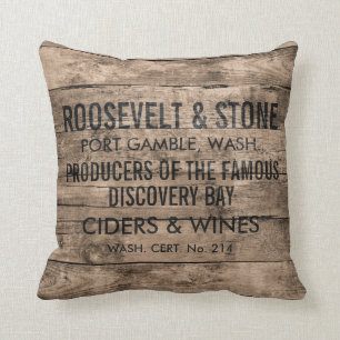 Custom Faux Shipping Crate Cushion