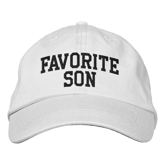 Custom Favorite Son Funny Birthday Gift for him Embroidered Hat (Front)