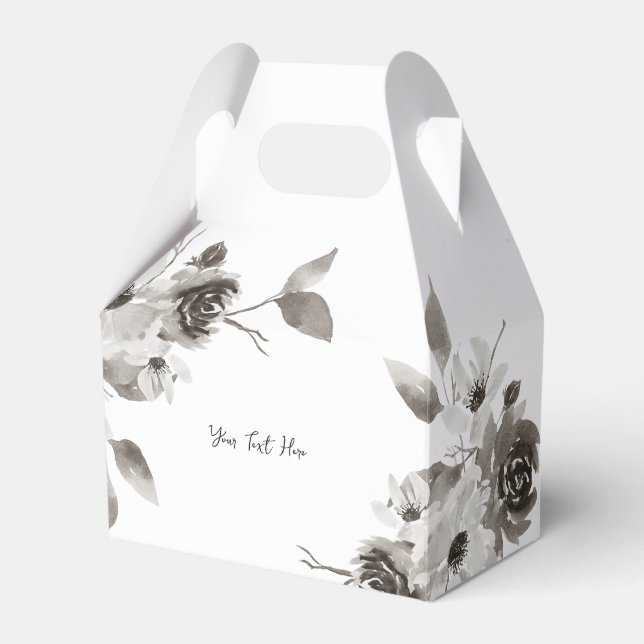 Custom Favour boxes - Sepia Tones (Front Side)