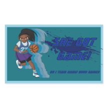 Custom Female Basketball Player Sticker
