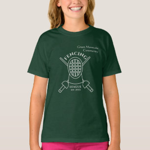 Custom Fencing Team Name Club League T-Shirt