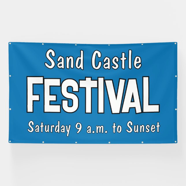 Custom Festival Banner (Horizontal)